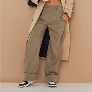 PLT Dark Khaki Woven Pants